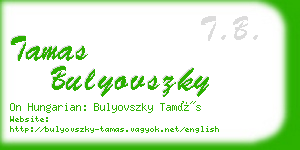 tamas bulyovszky business card